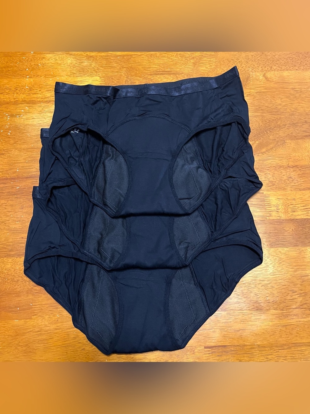Innersy wimen’s leakproof underwear black 3 pack size XL